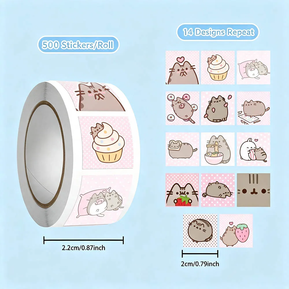 Hou 500pcs Pusheen Cartoon Cat - Books ulasan dan harga