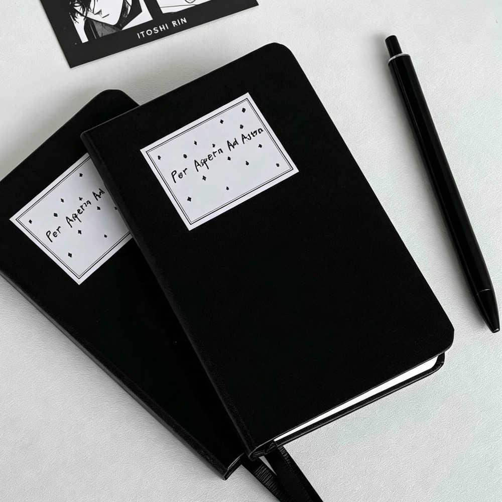 Black A6 PU Leather Notebook,  - Vintage Leather Journal Notebook ulasan dan harga
