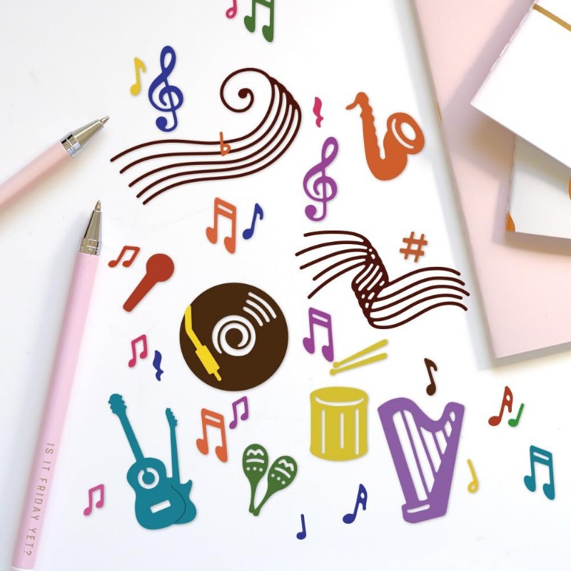 2pcs 27 Styles Musical Note Cu - Blank Sheet Music Notebook ulasan dan harga