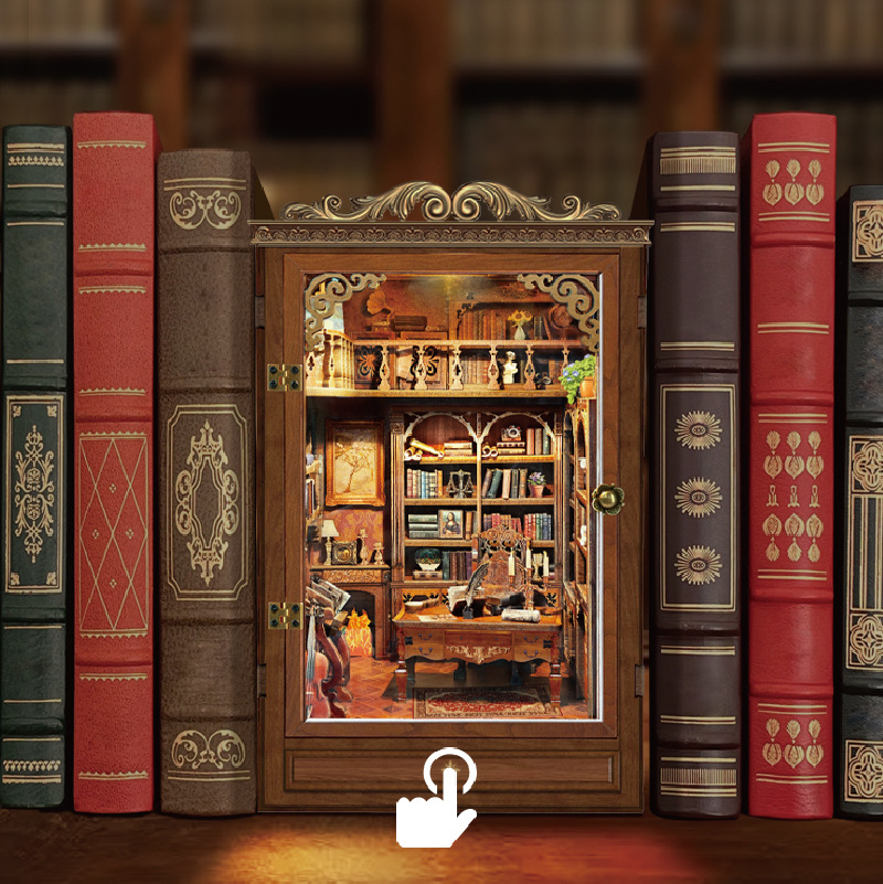 DIY Book Nook Shelf Insert Tim - Diy Wooden Book Nook Kit Shelf Insert ulasan dan harga